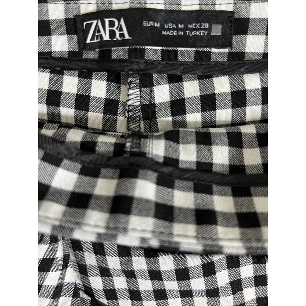 Zara black and white checkered skort - size medium - Picture 7 of 9